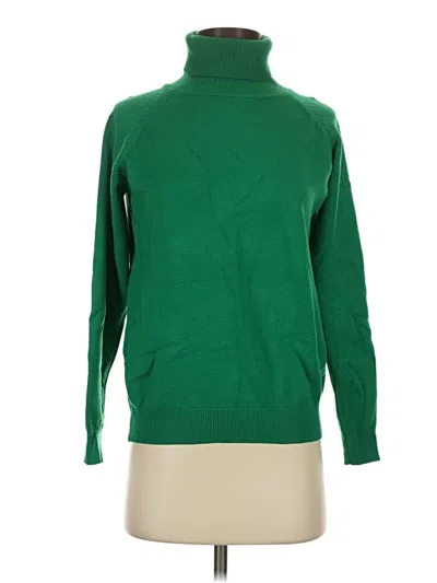 Pre-owned Unbranded Turtleneck Sweater In Green