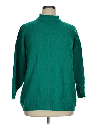 Pre-owned Unbranded Turtleneck Sweater In Green