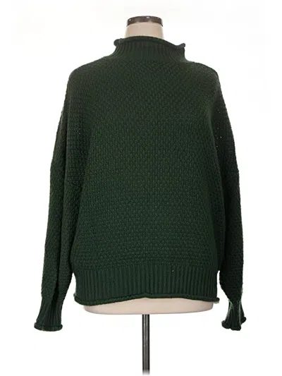 Pre-owned Unbranded Turtleneck Sweater In Green