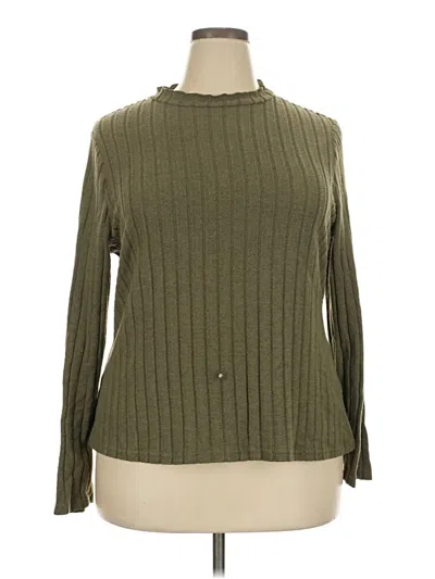 Pre-owned Unbranded Turtleneck Sweater In Green