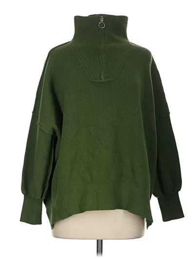 Pre-owned Unbranded Turtleneck Sweater In Green