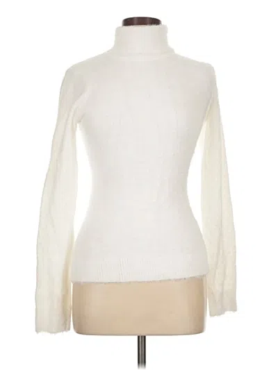 Pre-owned Unbranded Turtleneck Sweater In Ivory