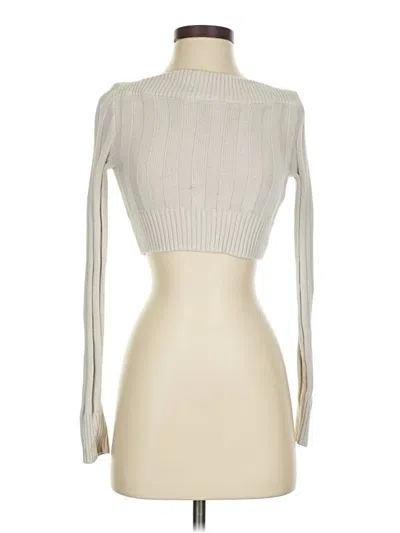 Pre-owned Unbranded Turtleneck Sweater In Ivory