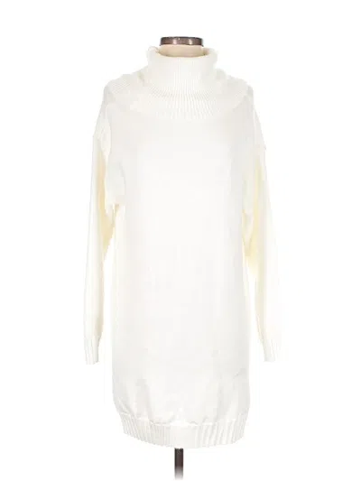 Pre-owned Unbranded Turtleneck Sweater In Ivory