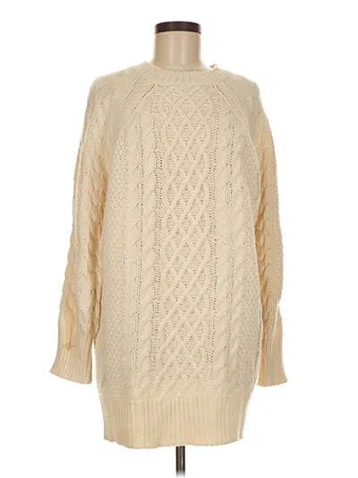 Pre-owned Unbranded Turtleneck Sweater In Ivory