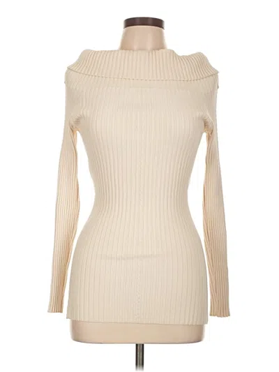 Pre-owned Unbranded Turtleneck Sweater In Ivory