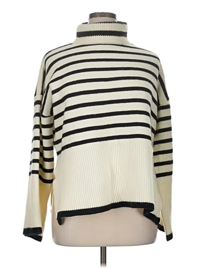 Pre-owned Unbranded Turtleneck Sweater In Ivory