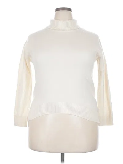 Pre-owned Unbranded Turtleneck Sweater In Ivory