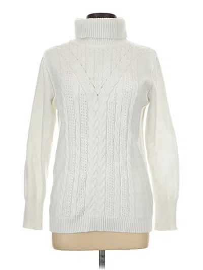 Pre-owned Unbranded Turtleneck Sweater In Ivory