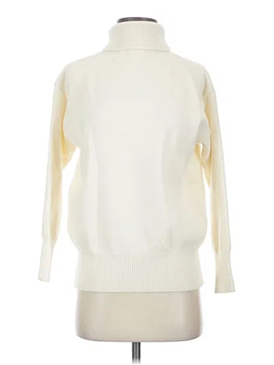 Pre-owned Unbranded Turtleneck Sweater In Ivory