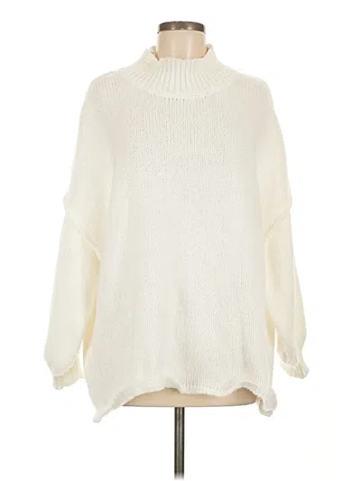 Pre-owned Unbranded Turtleneck Sweater In Ivory