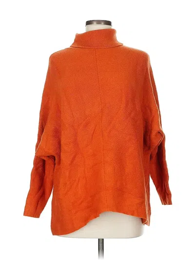 Pre-owned Unbranded Turtleneck Sweater In Orange