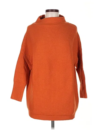 Pre-owned Unbranded Turtleneck Sweater In Orange
