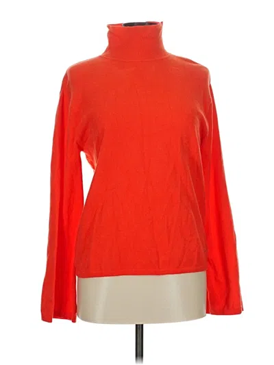 Pre-owned Unbranded Turtleneck Sweater In Orange