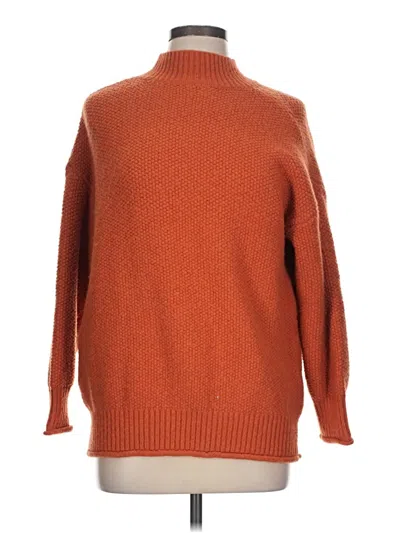 Pre-owned Unbranded Turtleneck Sweater In Orange