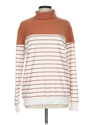 Pre-owned Unbranded Turtleneck Sweater In Orange