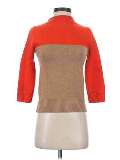 Pre-owned Unbranded Turtleneck Sweater In Orange