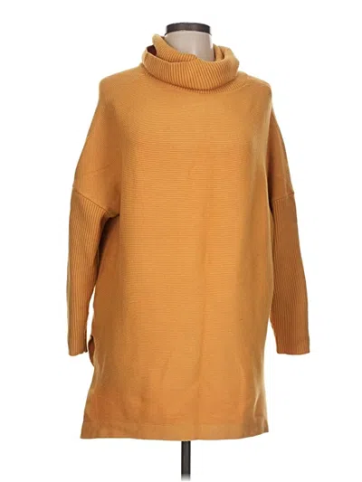 Pre-owned Unbranded Turtleneck Sweater In Orange