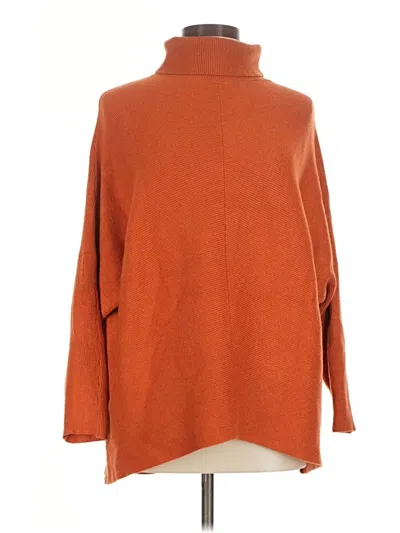 Pre-owned Unbranded Turtleneck Sweater In Orange