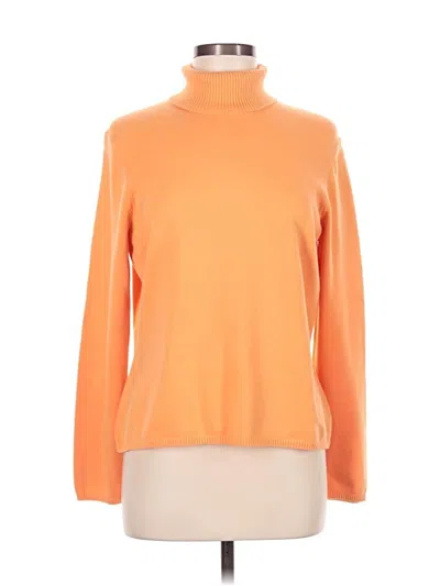 Pre-owned Unbranded Turtleneck Sweater In Orange