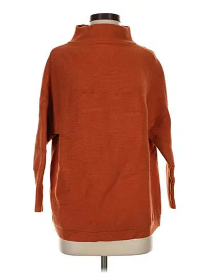 Pre-owned Unbranded Turtleneck Sweater In Orange