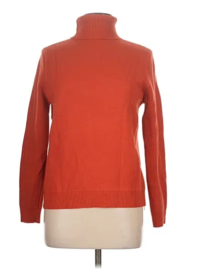 Pre-owned Unbranded Turtleneck Sweater In Orange