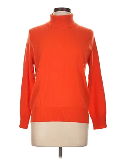 Pre-owned Unbranded Turtleneck Sweater In Orange
