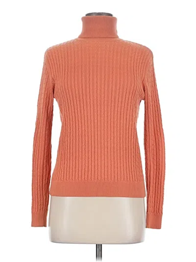 Pre-owned Unbranded Turtleneck Sweater In Orange