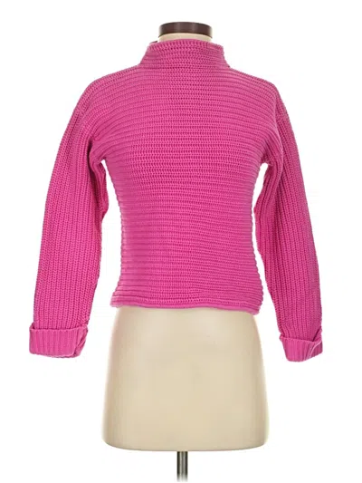 Pre-owned Unbranded Turtleneck Sweater In Pink