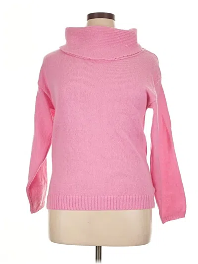 Pre-owned Unbranded Turtleneck Sweater In Pink