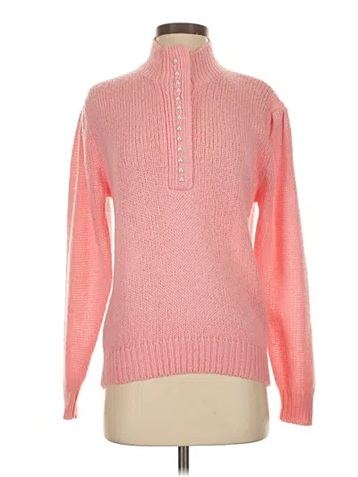 Pre-owned Unbranded Turtleneck Sweater In Pink