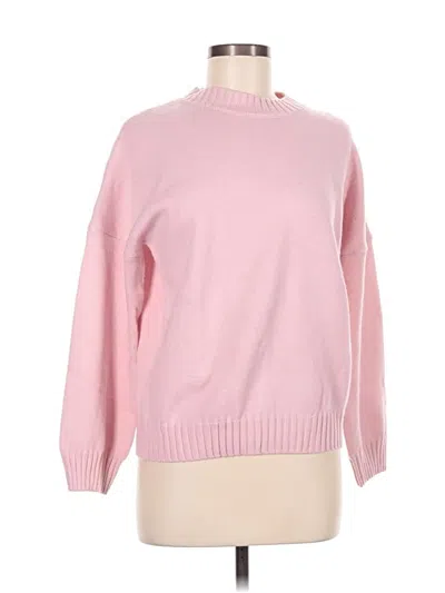 Pre-owned Unbranded Turtleneck Sweater In Pink