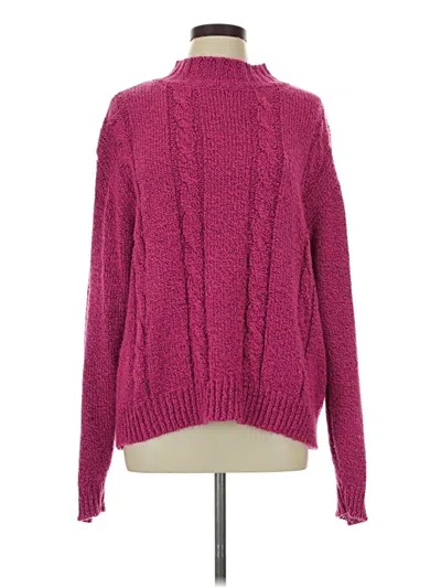 Pre-owned Unbranded Turtleneck Sweater In Pink