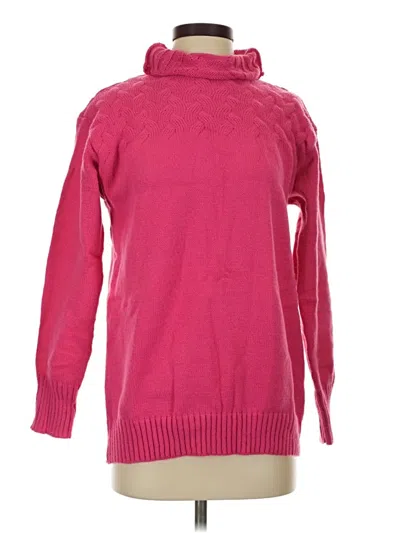 Pre-owned Unbranded Turtleneck Sweater In Pink