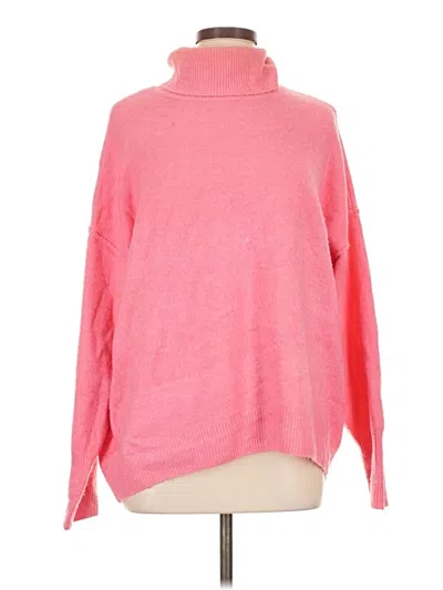 Pre-owned Unbranded Turtleneck Sweater In Pink