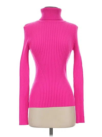 Pre-owned Unbranded Turtleneck Sweater In Pink