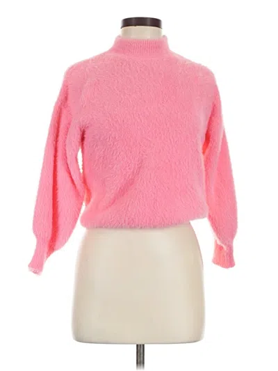 Pre-owned Unbranded Turtleneck Sweater In Pink