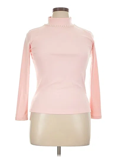 Pre-owned Unbranded Turtleneck Sweater In Pink