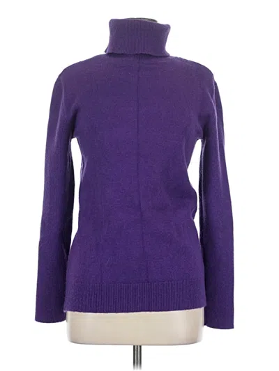 Pre-owned Unbranded Turtleneck Sweater In Purple