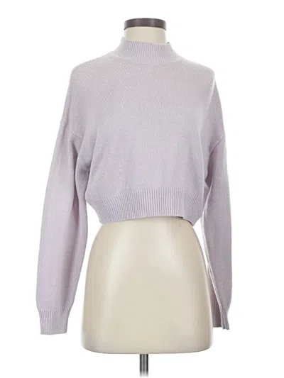 Pre-owned Unbranded Turtleneck Sweater In Purple