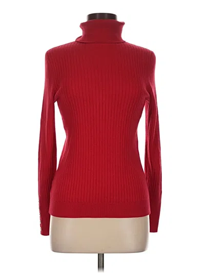 Pre-owned Unbranded Turtleneck Sweater In Red