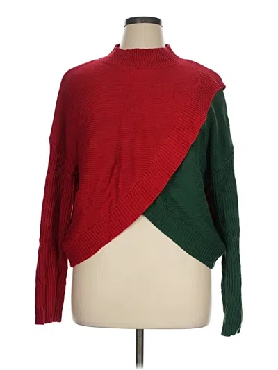 Pre-owned Unbranded Turtleneck Sweater In Red