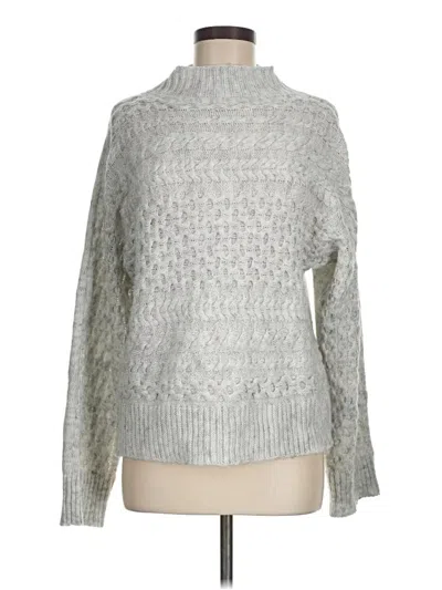 Pre-owned Unbranded Turtleneck Sweater In Silver
