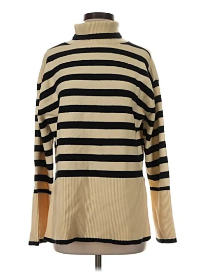 Pre-owned Unbranded Turtleneck Sweater In Tan