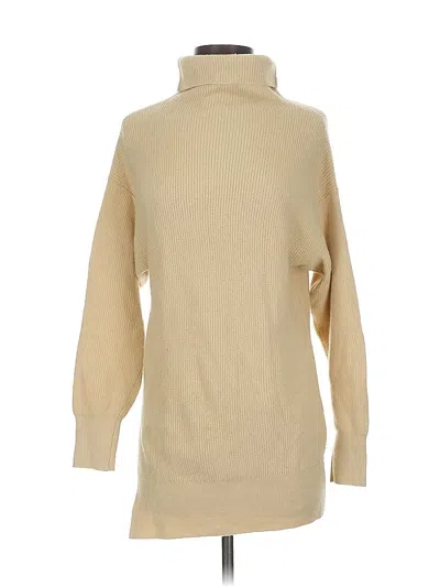 Pre-owned Unbranded Turtleneck Sweater In Tan