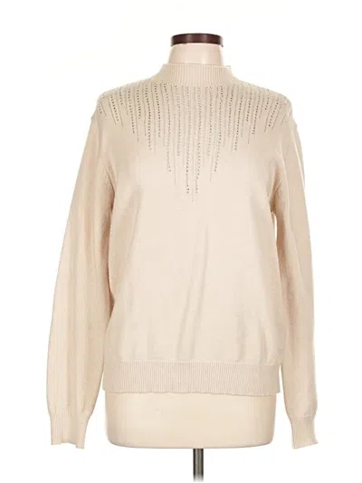 Pre-owned Unbranded Turtleneck Sweater In Tan