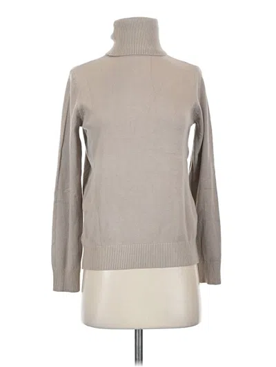 Pre-owned Unbranded Turtleneck Sweater In Tan