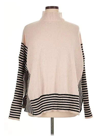Pre-owned Unbranded Turtleneck Sweater In Tan