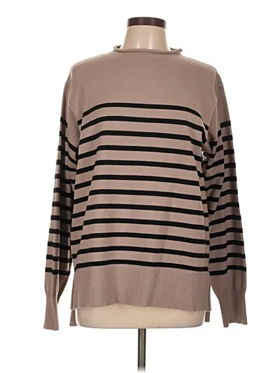 Pre-owned Unbranded Turtleneck Sweater In Tan