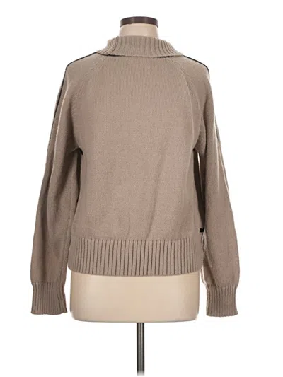 Pre-owned Unbranded Turtleneck Sweater In Tan